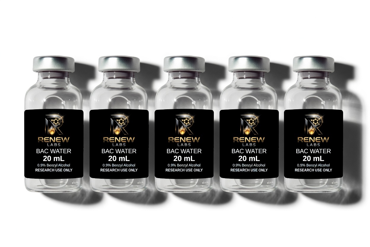 bac water 20ml 5pack Bacteriostatic Water 20ml 5 Pack vials - Renew Lab Group